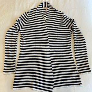 Banana Republic Navy Striped Sweater/Shrug - Small